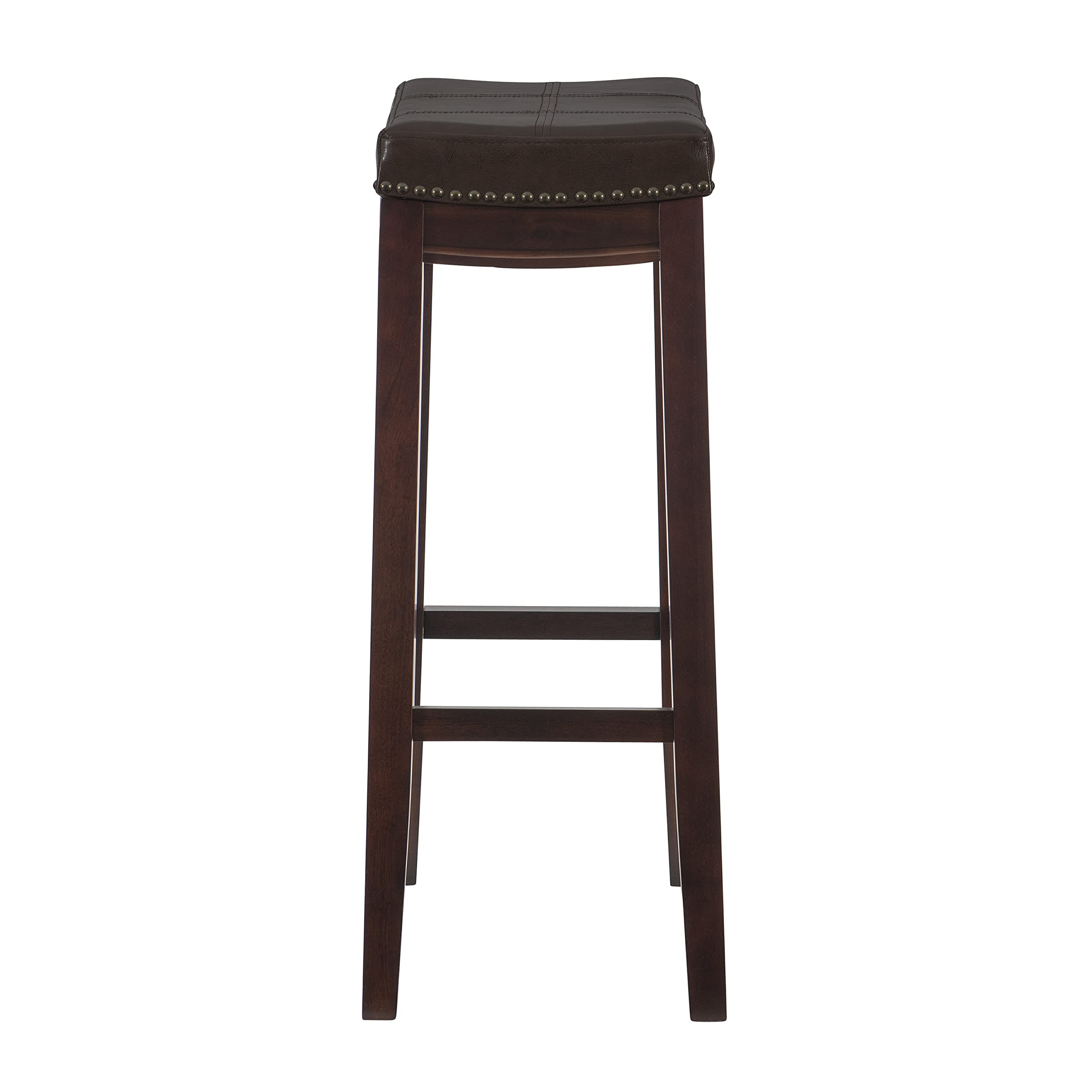 Linon Home Décor Kingston, 32" x 18.75" x 13.25", Model Number: 55816BRNPU-01-KD-U