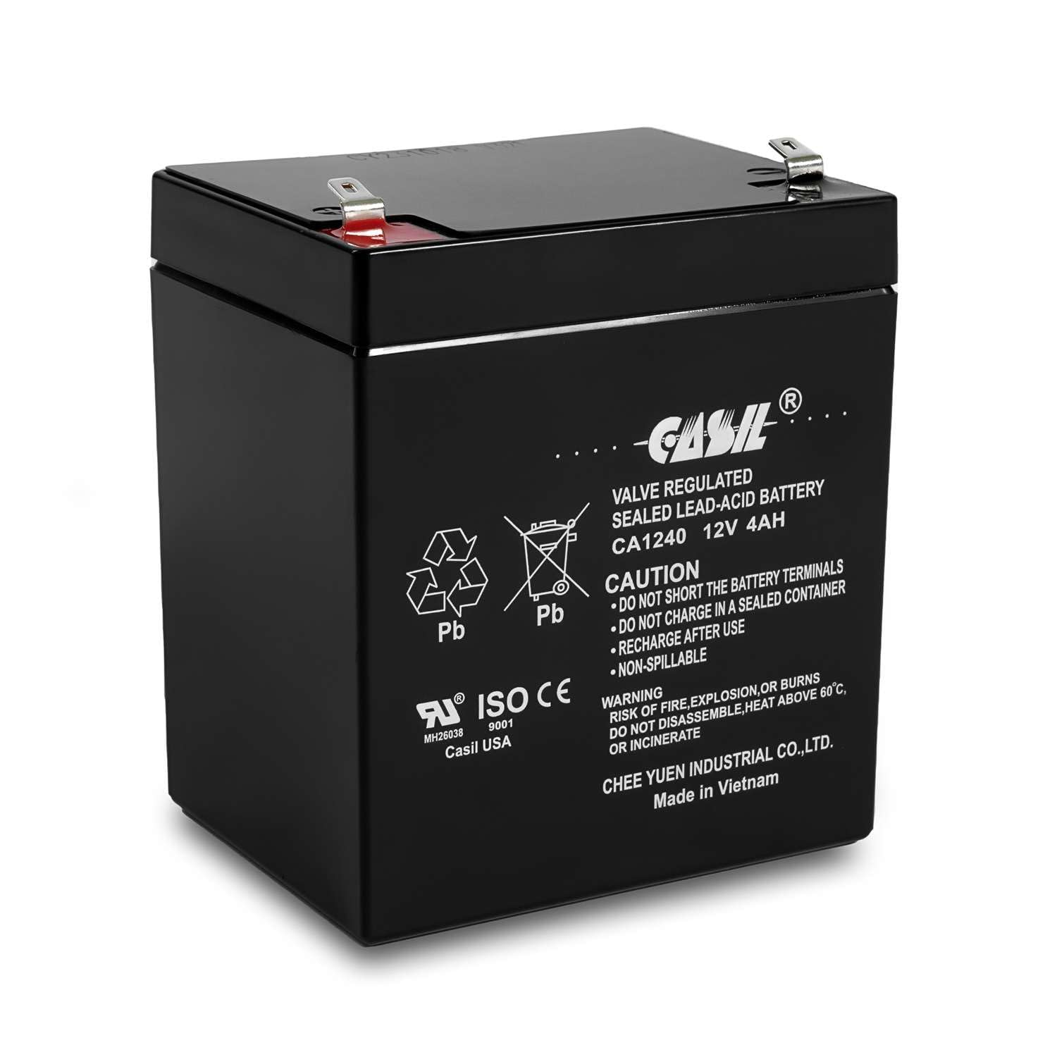 Casil CA-1240 12V 4AH SLA Replacement Ca1240 Alarm Control System (1)