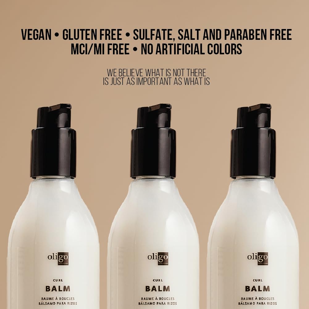 Oligo Professionnel - Calura Curl Balm - Defining Cream for wavy and curly hair - Curl enhancer - Sulfate & Paraben free - Control frizz with conditioning ingredients - 8.5oz