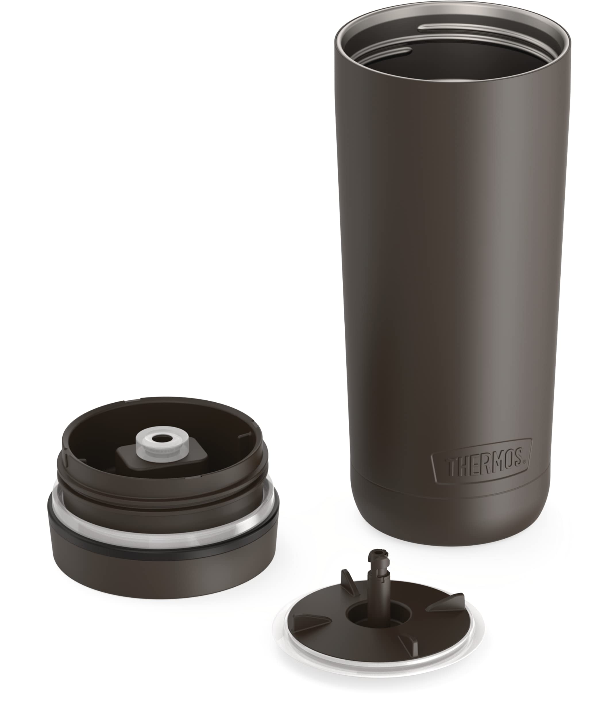 THERMOS ALTA SERIES Stainless Steel Tumbler 18 Ounce, Espresso Black