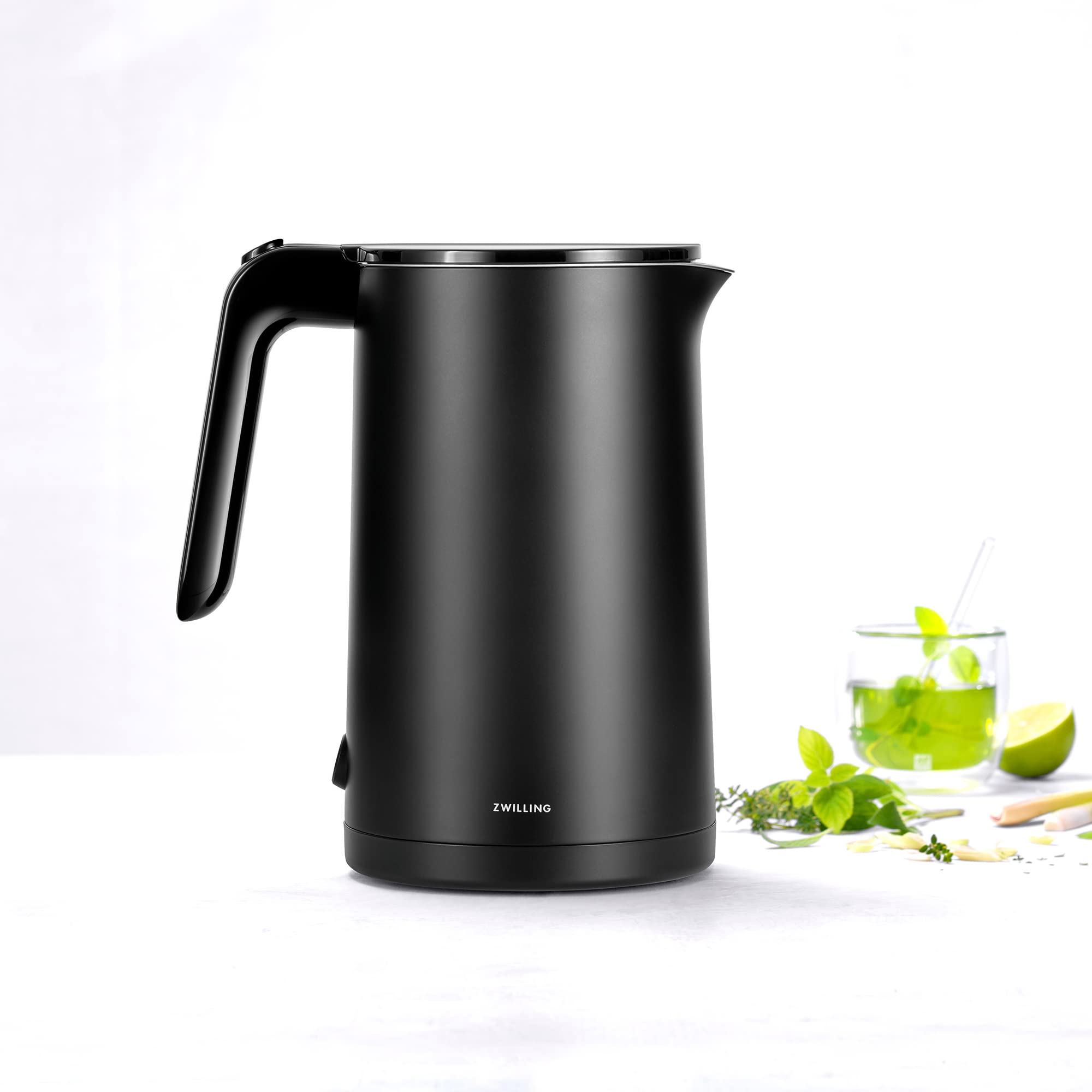 ZWILLING Enfinigy Cool Touch 1.5-Liter Electric Kettle, Cordless Tea Kettle & Hot Water - Black
