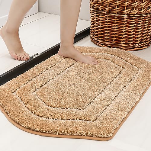COSY HOMEER Extra Thick Bath Linen Sets Rugs - Anti-Slip Bath Mats Soft Plush 100% Strong Polyester Living Room Bathroom Water Absorbent(Red,20x32 - Inches)