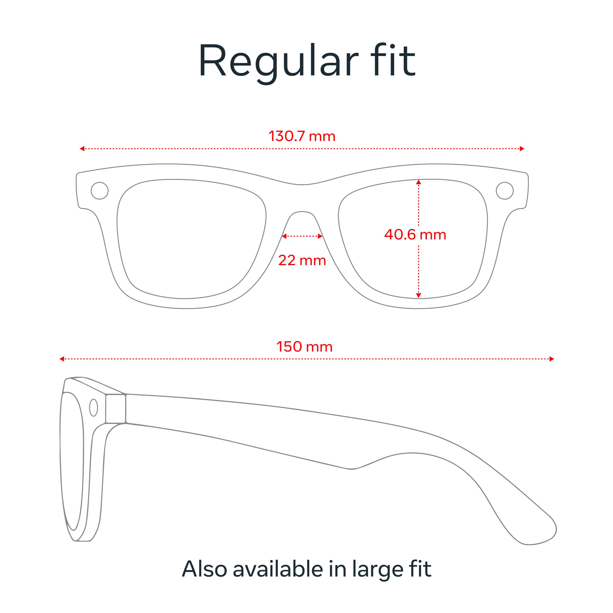 Ray-Ban Meta (Gen 1), Wayfarer, Shiny Black | Smart AI Glasses for Men, Women — 12 MP Ultra-Wide Camera, Open-Ear Speakers for Audio, Video Recording and Bluetooth — Green Lenses — Sunglasses