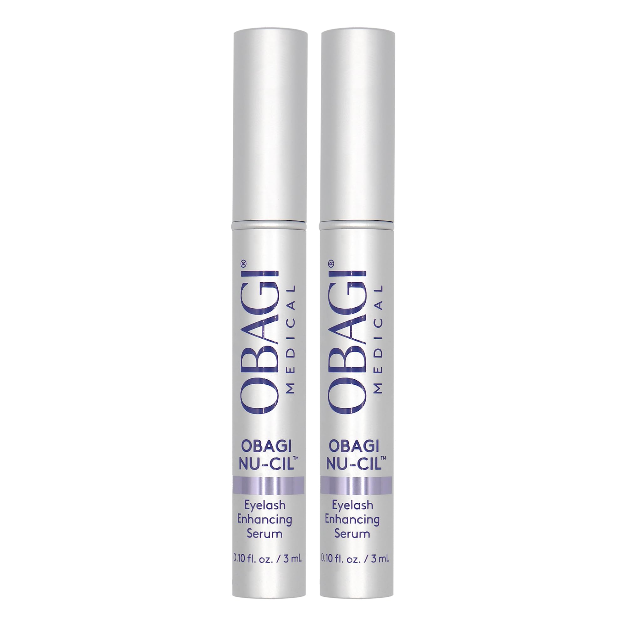 Obagi Nu-Cil Eyelash Enhancing Serum – Nourishing Lash Serum with Biotin for Thicker & More Defined-Looking Lashes – 0.1 oz, Pack of 2