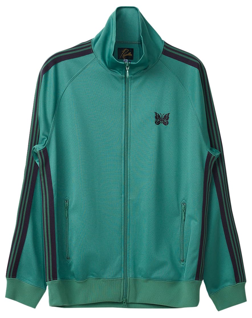 Needles, Men's Track Jacket - Poly, Medium, Green