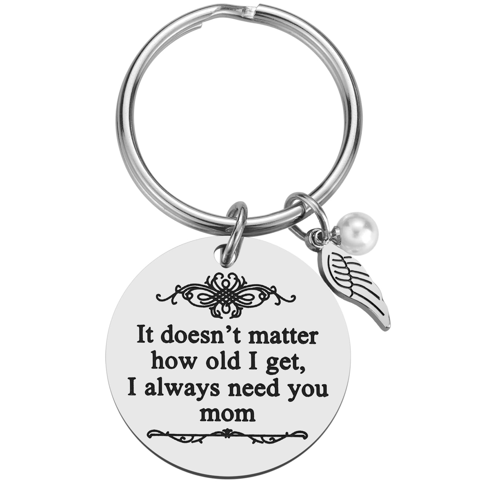 iJuqi Mother's Day Gifts from Daughter Son for Mom Birthday Valentine's Day Christmas Gifts Mom Keychain Mother Keyring