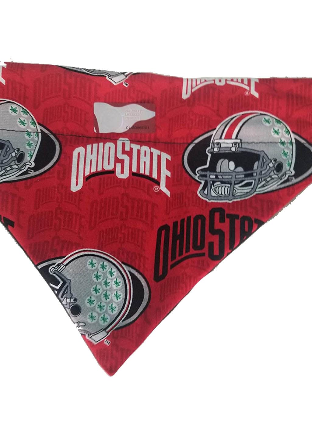 Ohio State Buckeye Football Over the Collar Dog Bandana Extra Small