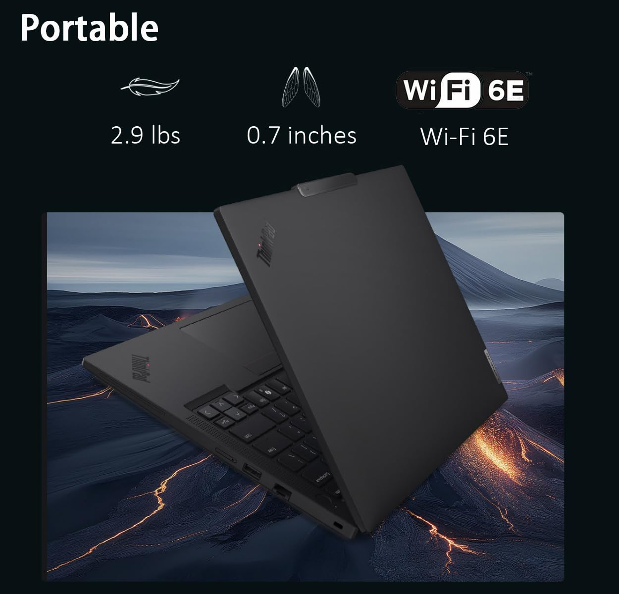 Lenovo ThinkPad T14 Gen 6 Business Laptop (14" FHD+, Intel 12-Core Ultra 5 225U (> Ultra 7 155U), 32GB DDR5 RAM, 1TB SSD), Backlit, Fingerprint, 5MP Webcam, Thunderbolt 4, Win 11 Pro, 2025 AI PC