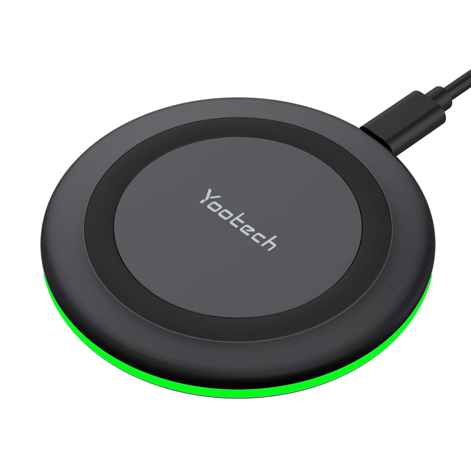 Yootech Wireless Charger,10W Max Fast Wireless Charging Pad Compatible with iPhone 16/16 Plus/16 Pro Max/15/14/13/SE 2022/12/11/X/8,Samsung Galaxy S22/S21/S20,for AirPods Pro 2(No AC Adapter)