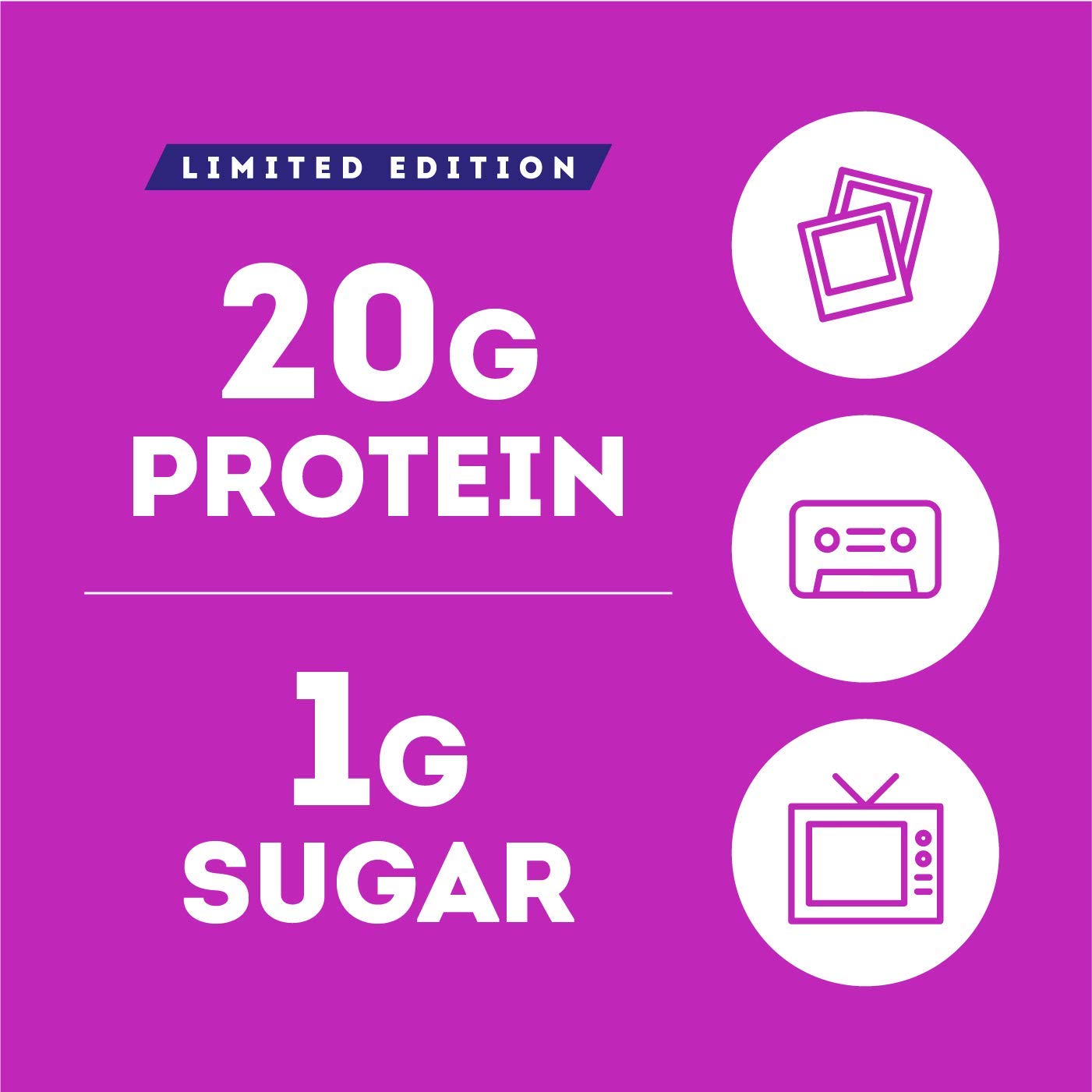 ONE Protein Bars, Fruity Cereal, Gluten Free Protein Bars with 20g Protein and 1g Sugar, Pantry Staples, 2.12 oz (12 Count)