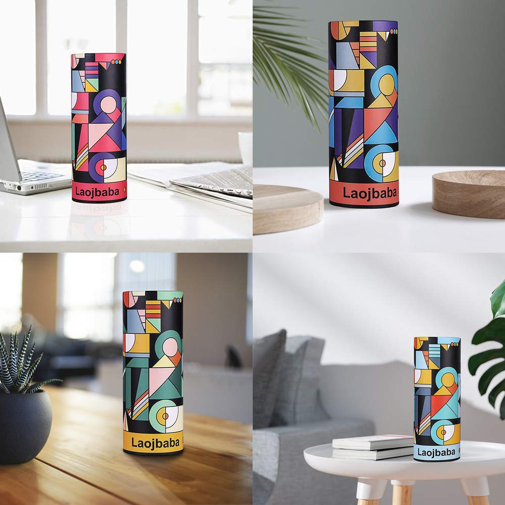 Laojbaba Car Tissues Canned Tissue Cylinder Tissue Boxes Perfect for Car Cup Holder Car Tissue Holder (4 Canisters/200 Tissues/3-Ply) Travel Tissues