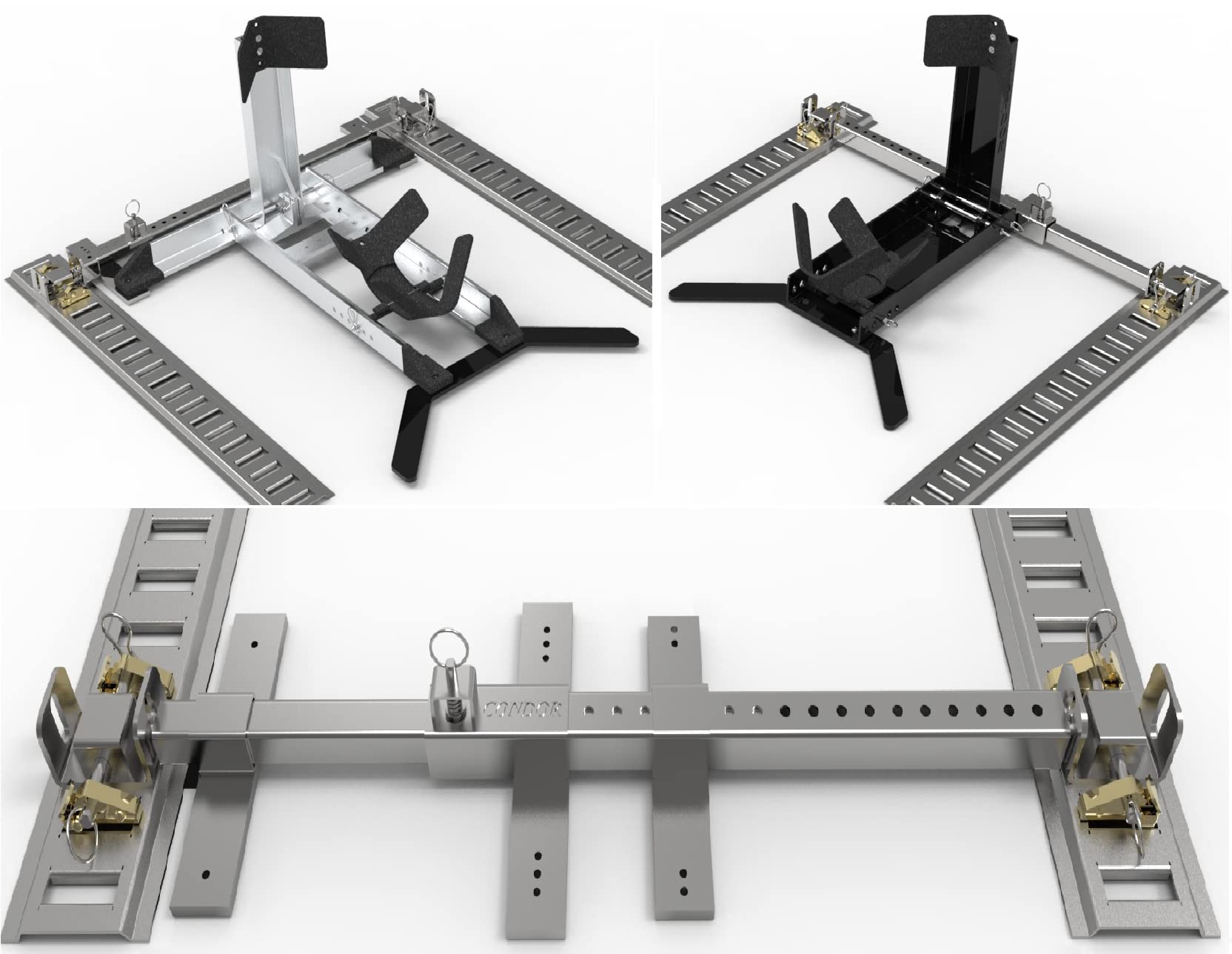 CONDOR UNIV-E Track Universal E-Track Adapter Kit