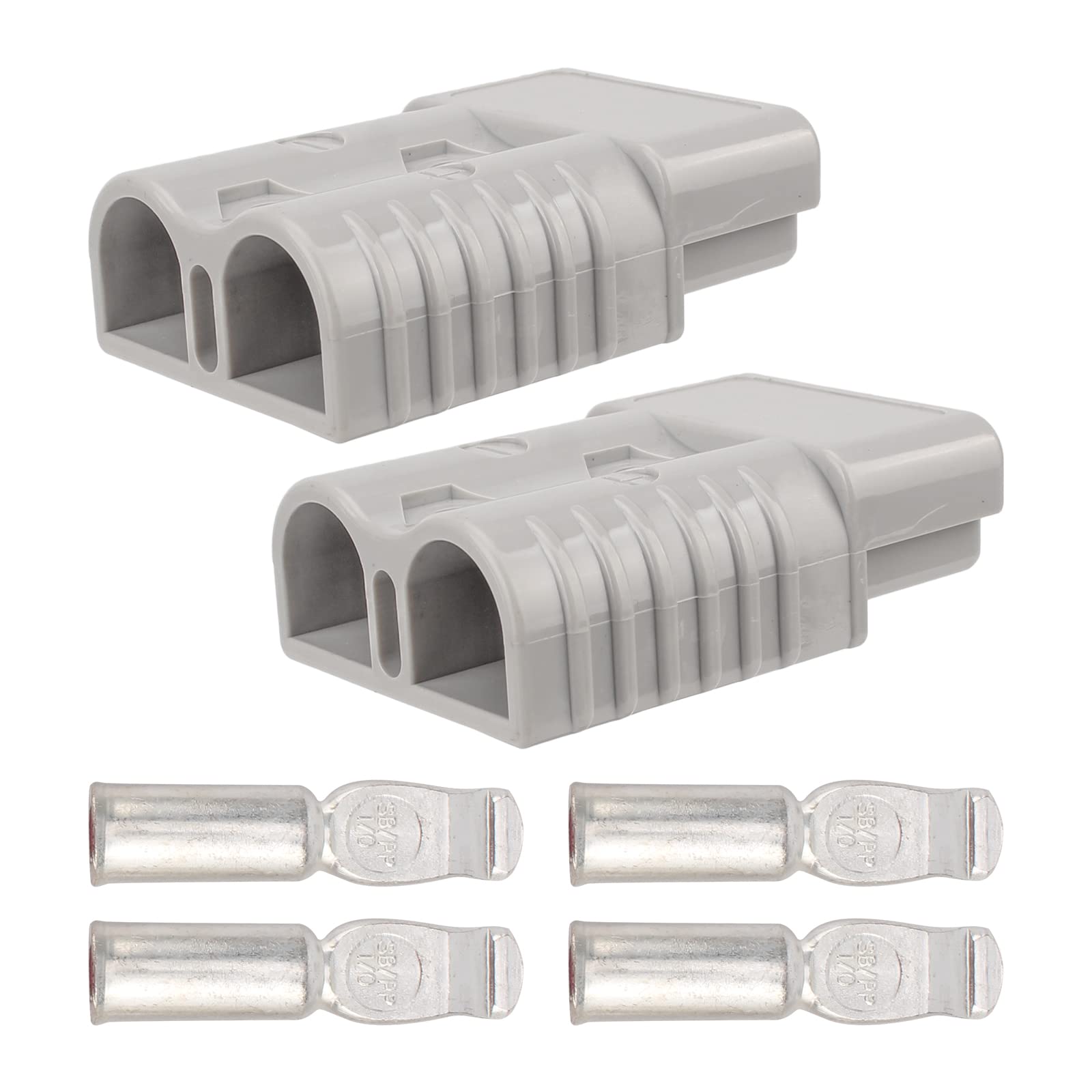 MOTOALL 2Pcs 175A Battery Connector AWG 1/0 Quick Connect Battery Modular Power Connectors Quick Disconnect