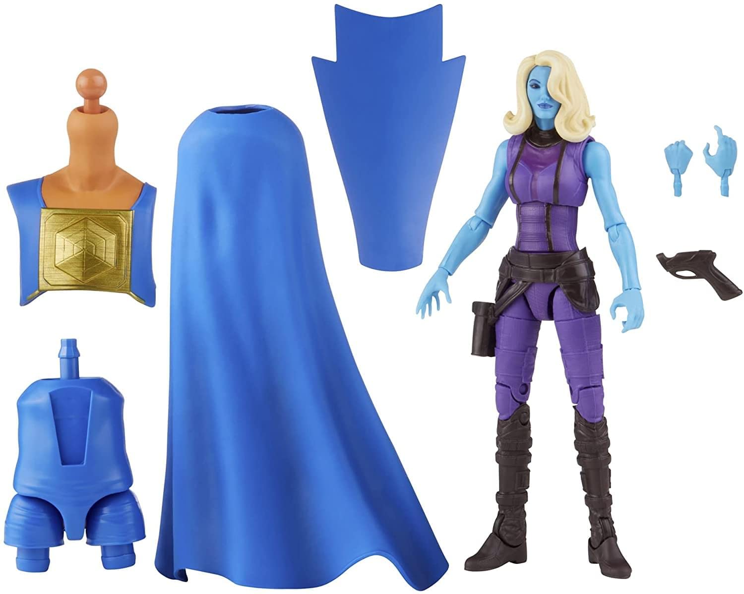 Marvel Legends Series 6-inch Scale Action Figure Toy Heist Nebula, Premium Design, 1 Figure, 1 Accessory, and 2 Build-a-Figure Parts