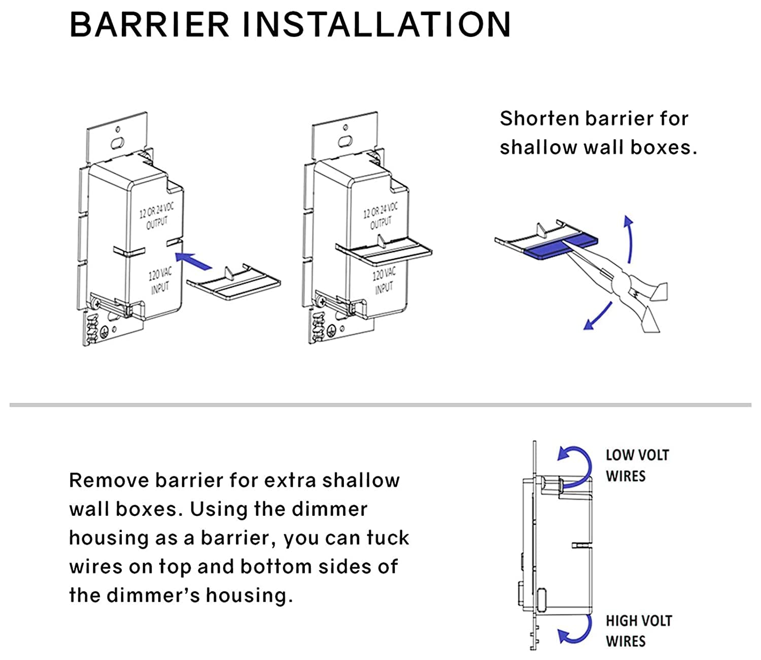 Diode LED -DI-12V-SE-40W - Switchex Dimmer/Driver Combo - 40 Watts - 120VAC Input Voltage - 12VDC Output Voltage