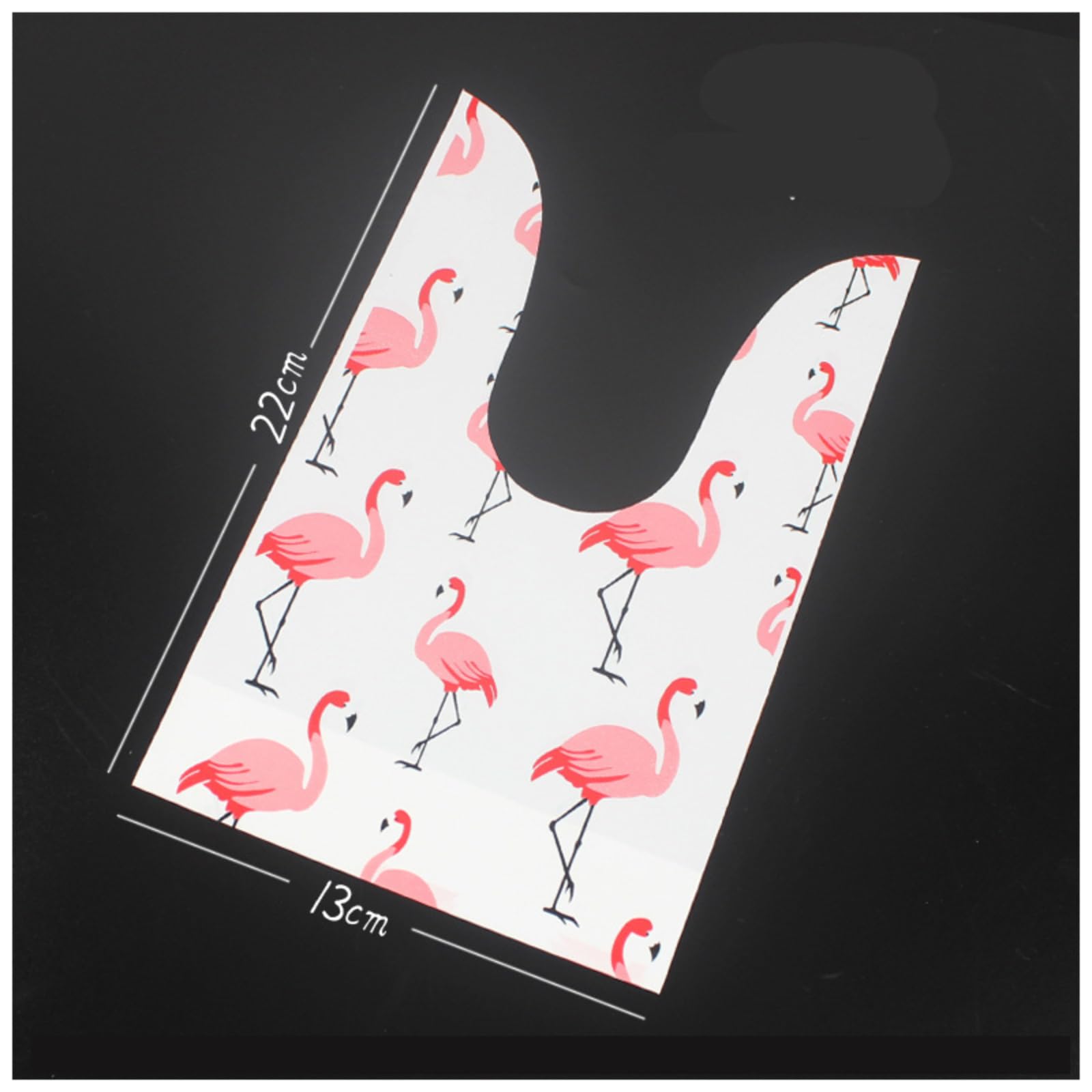 HIPIHOM 50Pcs Cellophane Treat Bags, Hawaii Pattern Wrapping Bags Goodie Bags Cookie Bags of Packaging for Hawaii Party Festivals Birthday Party Supplies, 5.3x8.7in (Flamingos)
