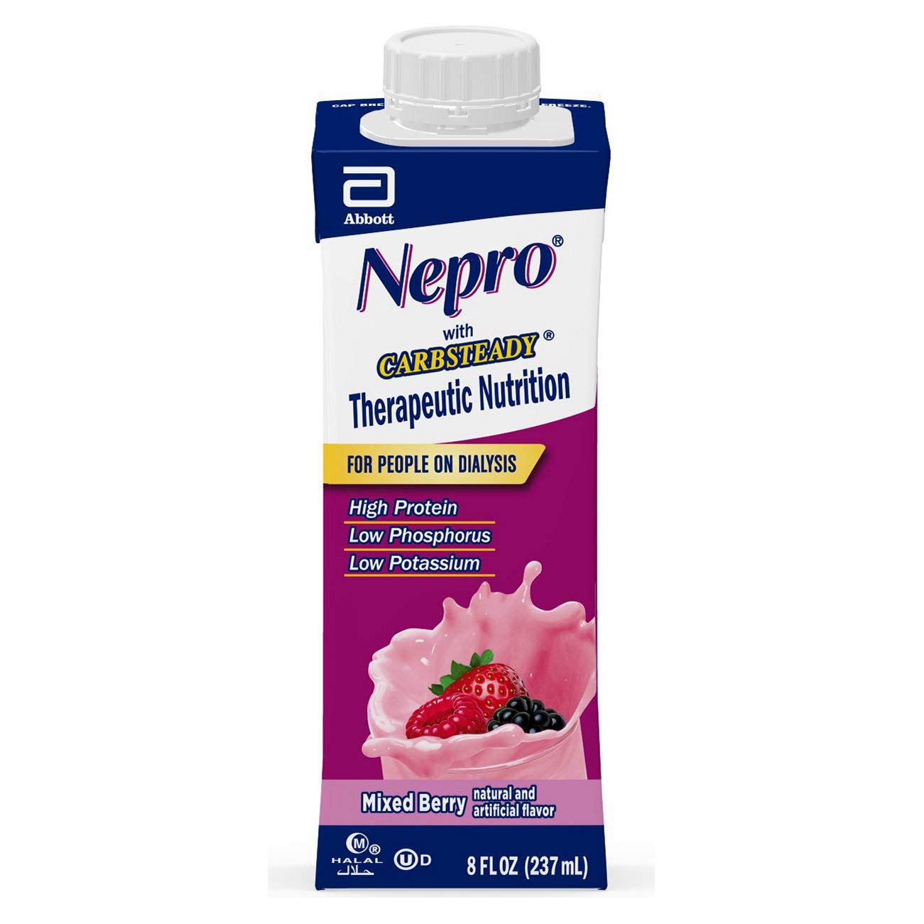 Nepro Nutrition Shake for Dialysis Patients with 19g Protein, 420 Calories, Mixed Berry, 24 Count and NOVASOURCE Renal Formula for Dialysis Patients with 475 Calories, 22g Protein, Mocha, 24 Count