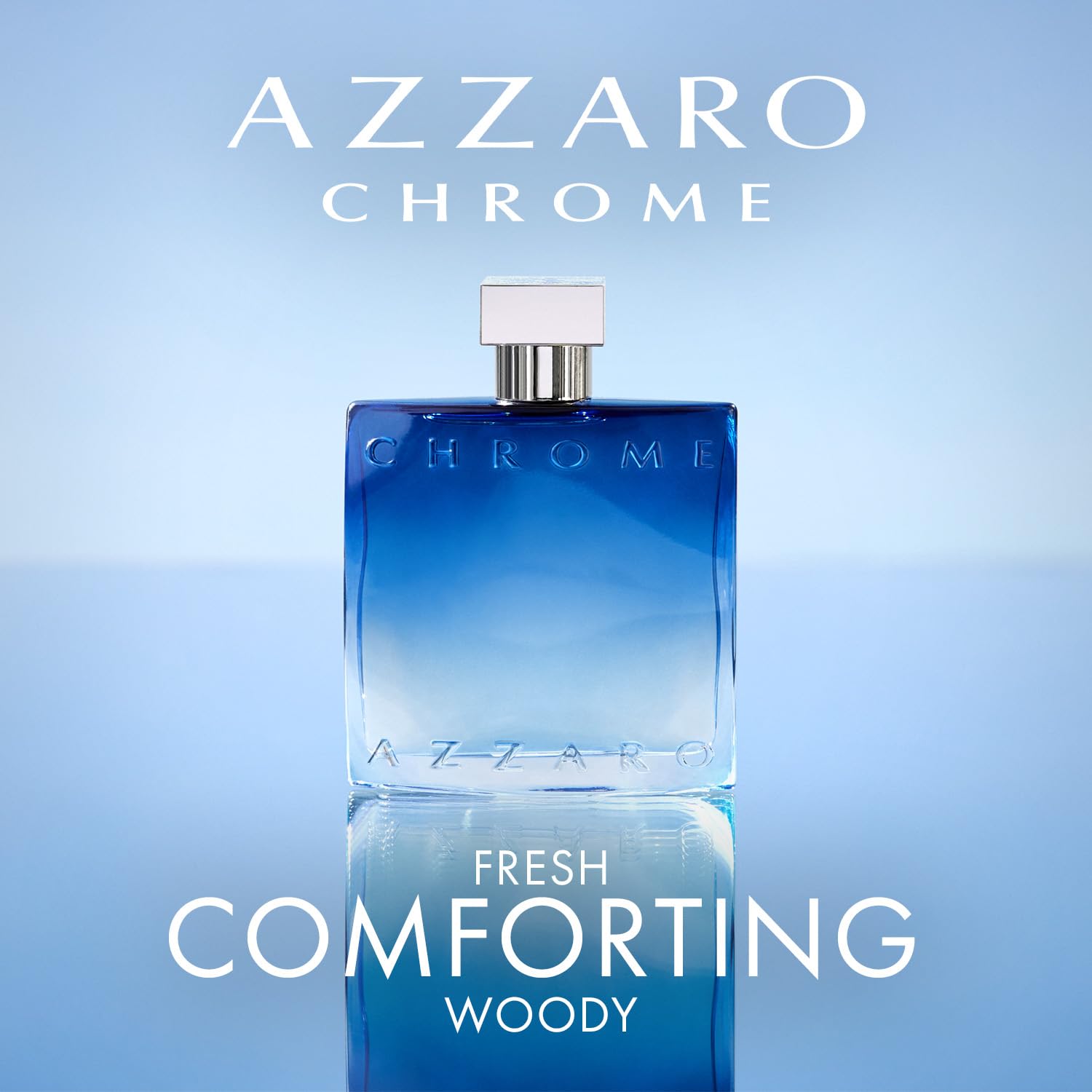 Azzaro Chrome Eau de Parfum - Fresh Aquatic Mens Cologne - Fougère, Aromatic & Woody Fragrance - Citrus Notes - Lasting Wear - Classic Clean Scent - Luxury Perfumes for Men - Travel Size, 1.6 Fl. Oz