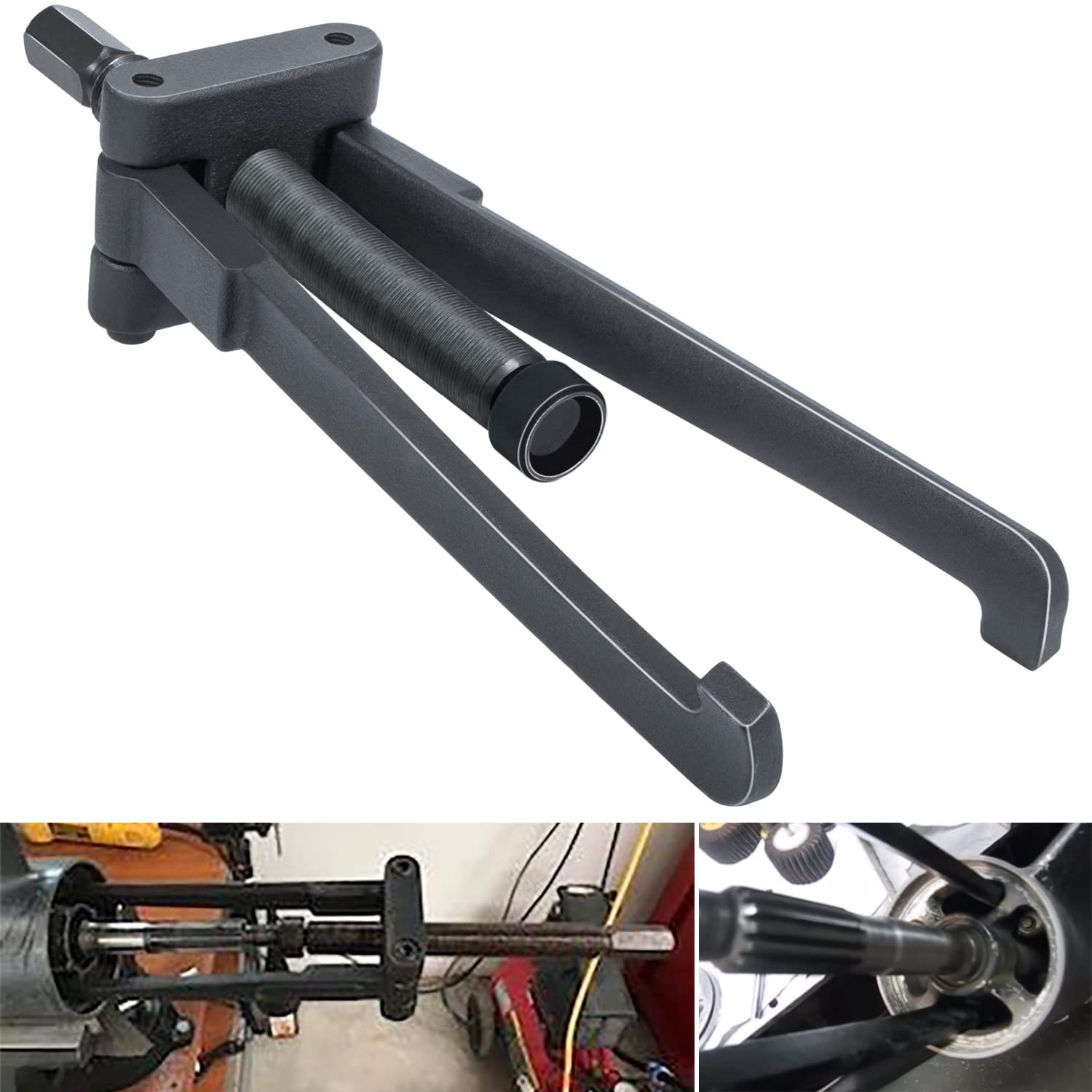 Lower Bearing Carrier Puller for Yamaha, Johnson, Evinrude, Mercury, Honda, Mercruiser, Fit Most Gearcases 115hp and Above with Adjustable Arms Upgrade