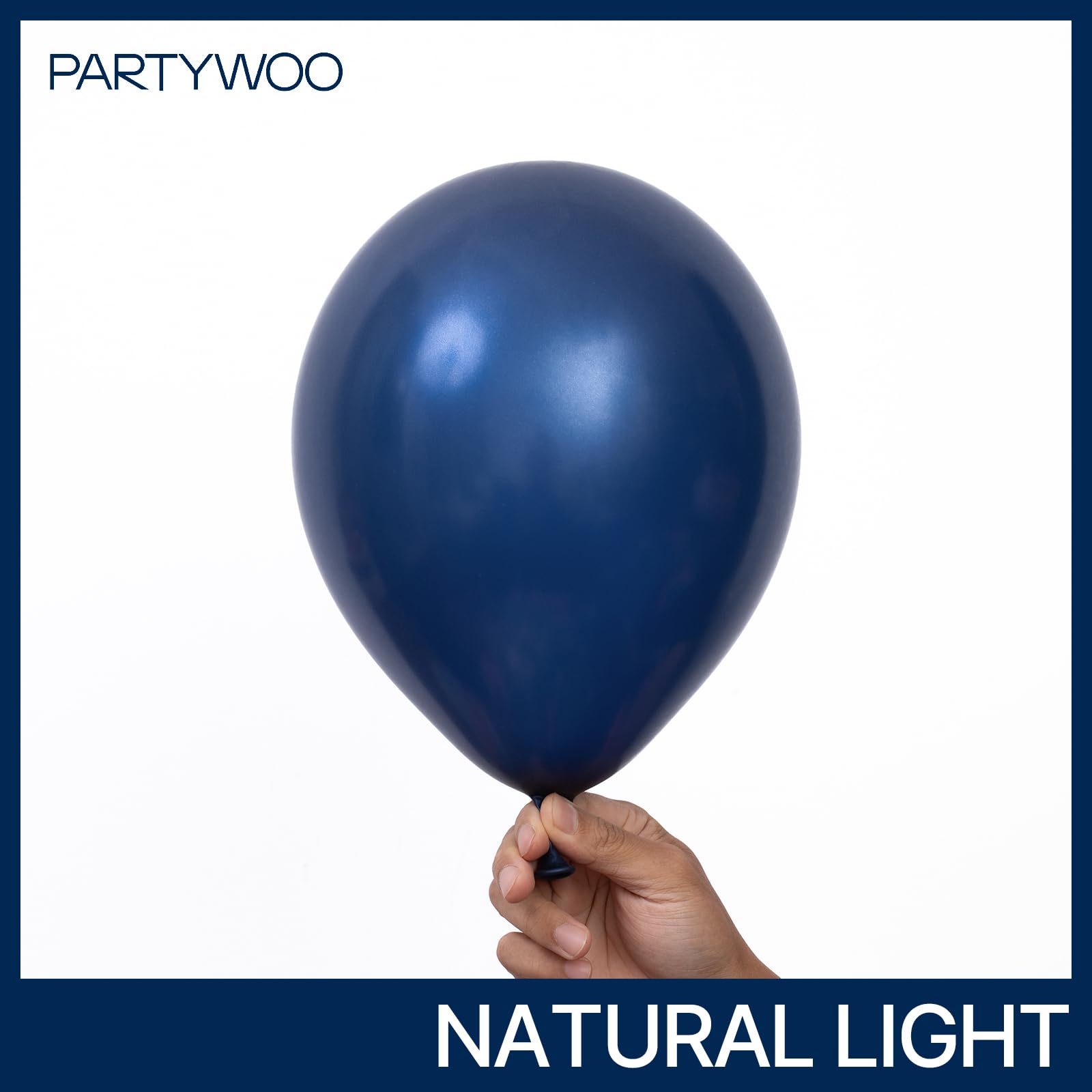 PartyWoo Navy Blue Balloons 123 pcs Pearl Navy Balloons Different Sizes Pack of 18 12 10 5 Inch Dark Blue Balloon Arch Kit Balloon Garland for Graduation New Year Wedding Party Decorations Blue-Z90