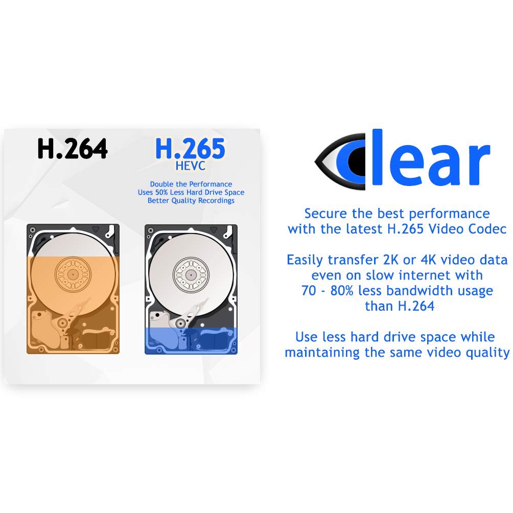 GW Security 8 Channel 4K NVR 5MP H.265 IP Surveillance Security Camera System with 4-Piece Super HD 1920P Weatherproof Video & Audio Microphone PoE Security Dome Cameras