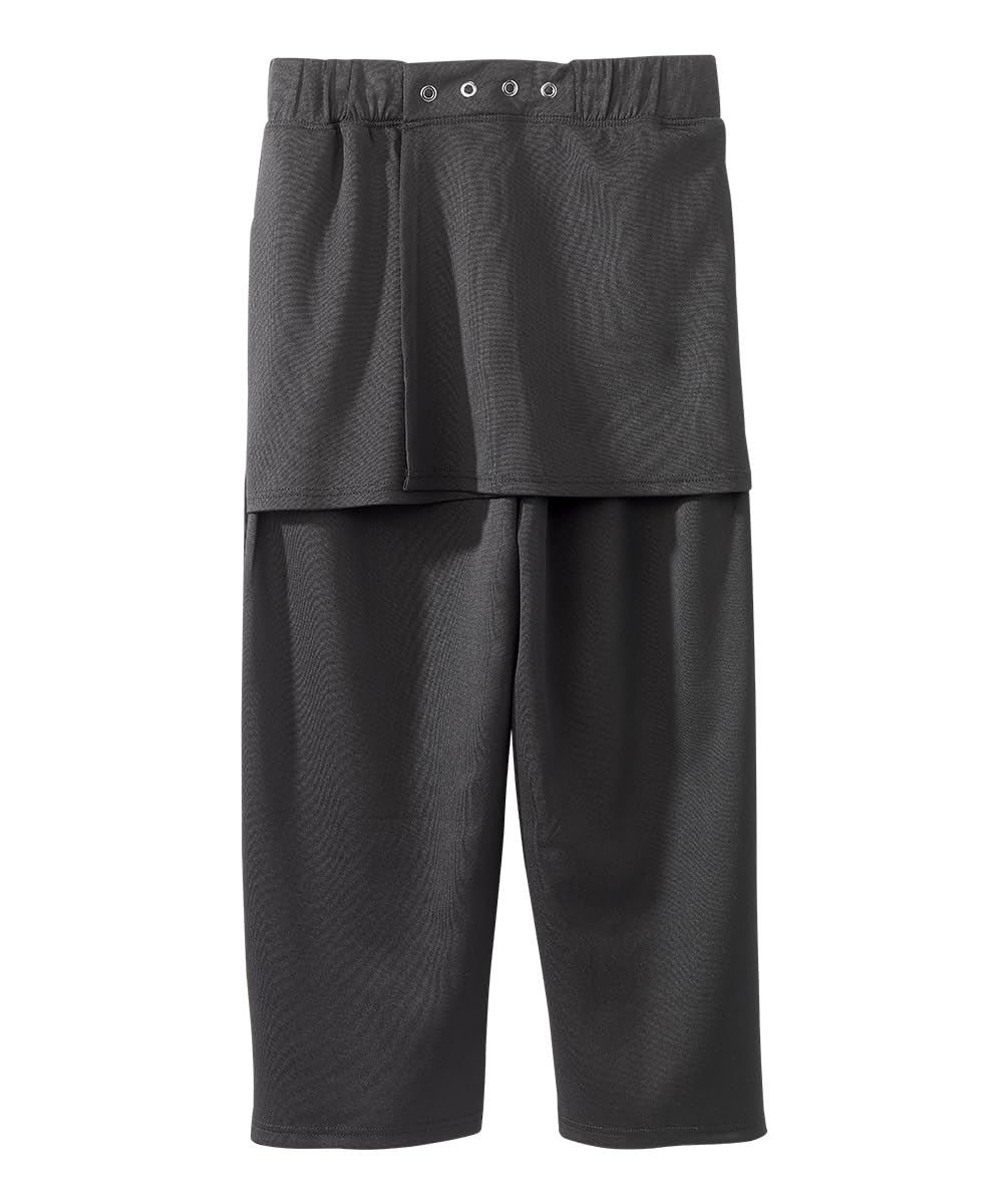 Silvert's Adaptive Clothing & Footwear Women's Open Back Active Capri Pant - Black LGE