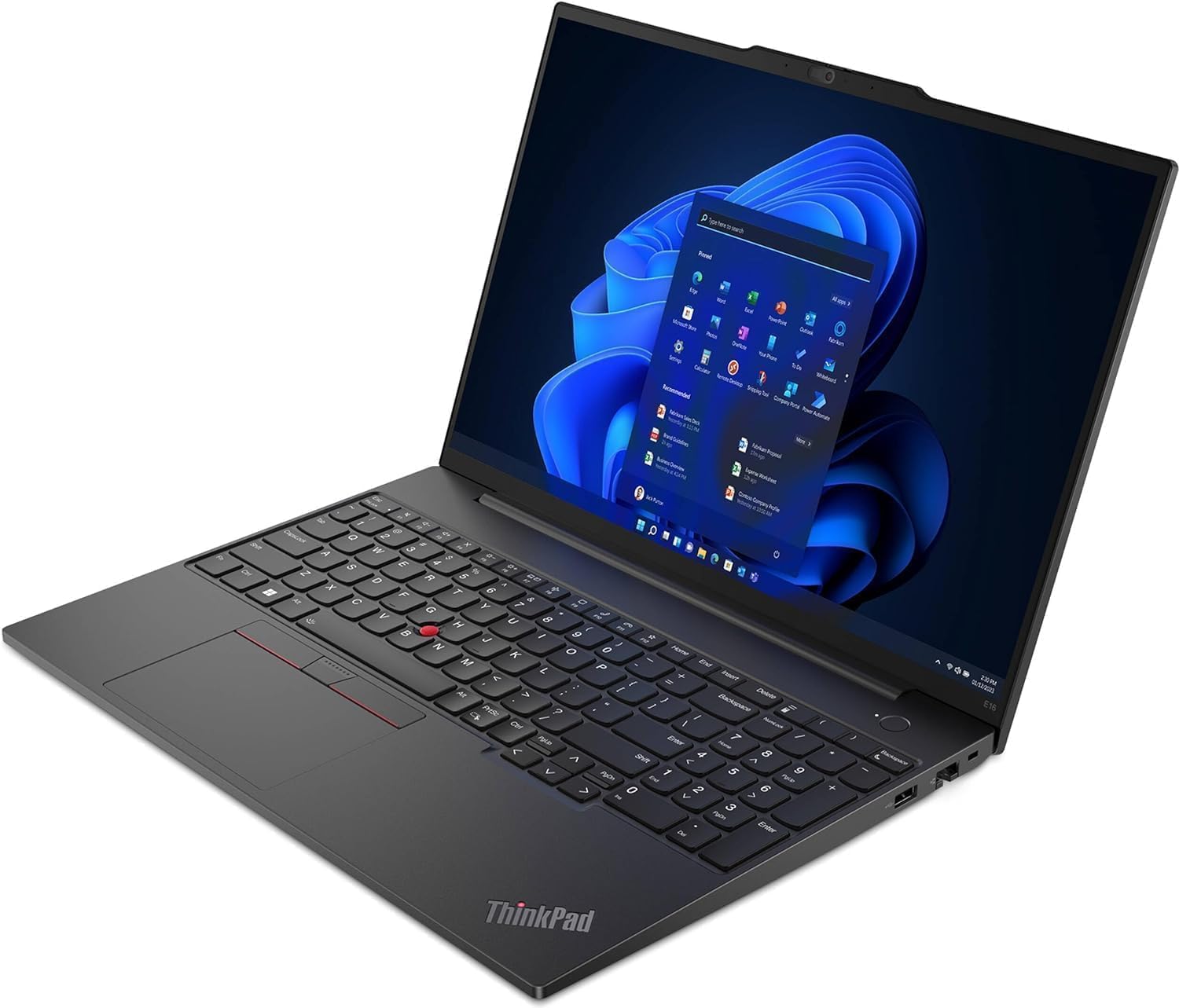 Lenovo ThinkPad E16 Gen 2 Business Laptop (16" FHD+ Anti-Glare, Intel Core Ultra 5 125U (> i7-1355U), 32GB DDR5 RAM, 1TB SSD) Fingerprint, Backlit, Webcam, Ethernet, Win 11 Pro, 2025 AI PC, Black