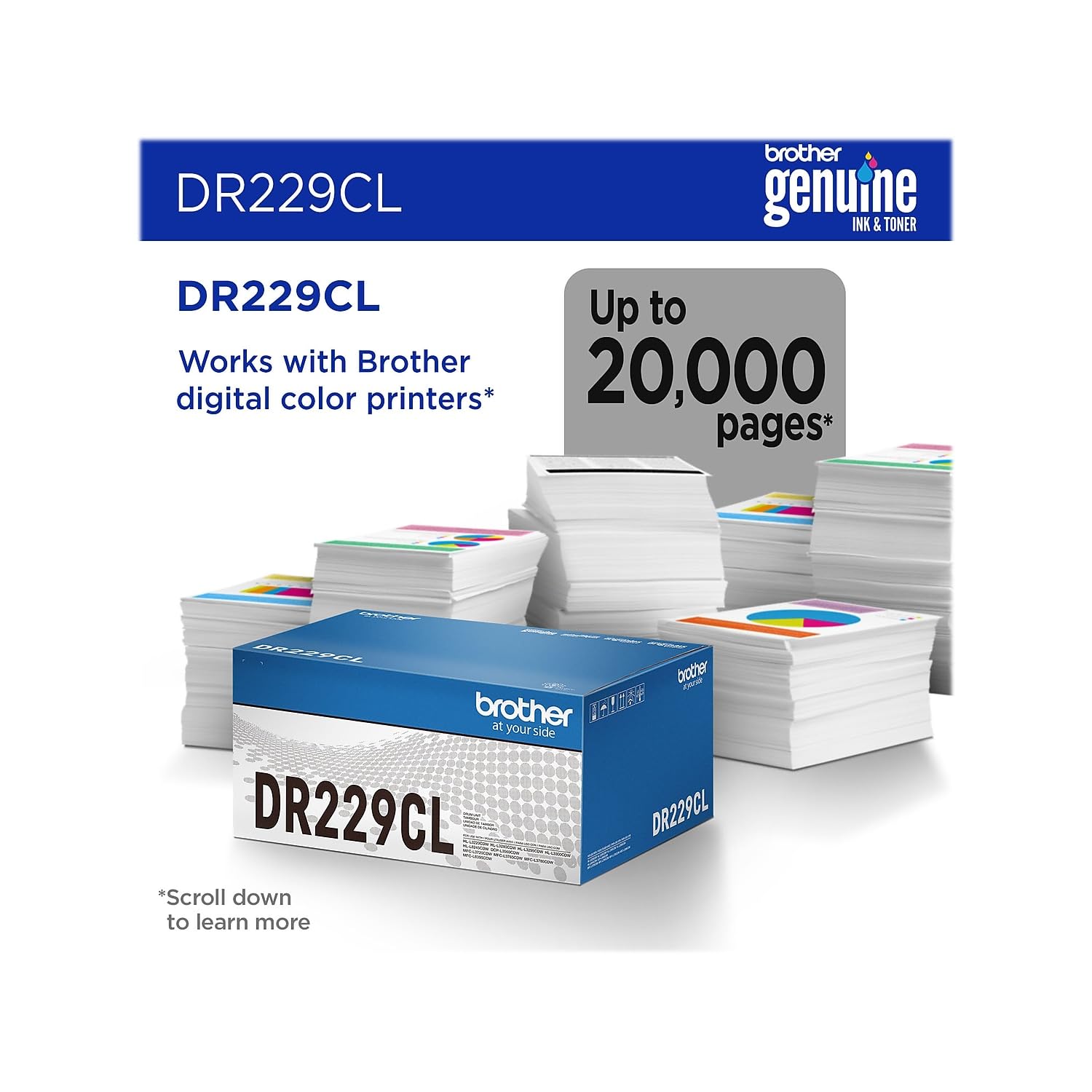 Brother Genuine DR229CL Drum Unit