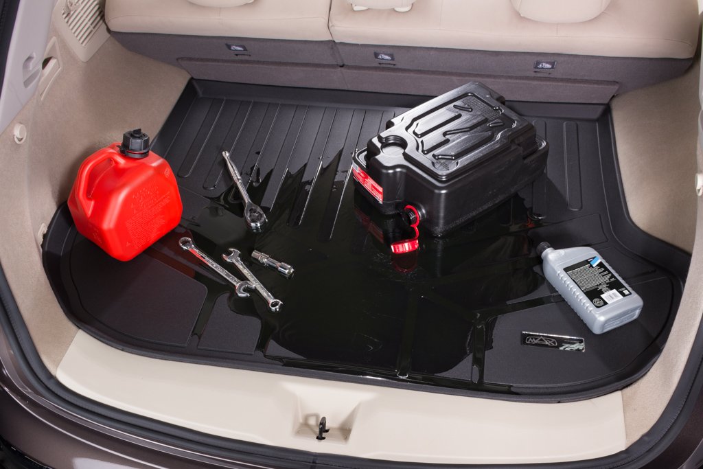 MAXLINER Floor Mats 3 Rows - Cargo Liner Behind 3rd Row Set Black Compatible with 18-22 Expedition Max/Navigator L - 2nd Row Bench Seat