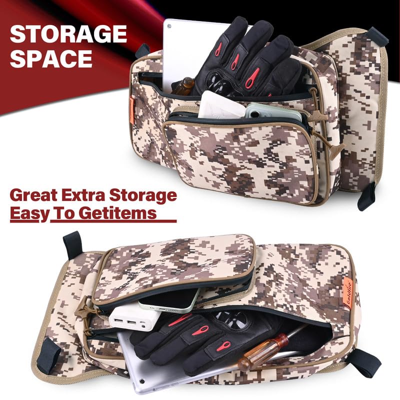 Hutexico UTV Door Bags, Door Storage Bags Compatible with Talon 1000R 1000X 1000X-4 2019-2023, UTV Lower Door Bags Tool Pouch Accessories