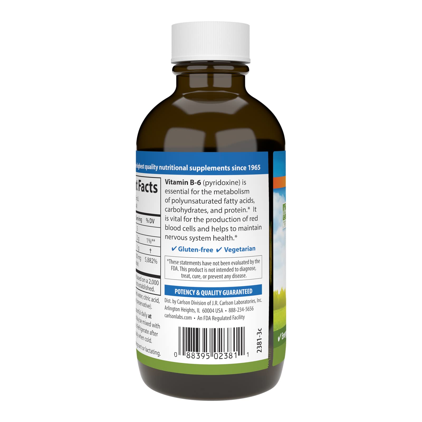 Carlson Labs Vitamin B-6 Liquid, 4 oz