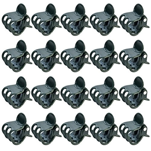 baotongle 100 pcs Plant Clips, Orchid Clips Plant Orchid Support Clips Flower and Vine Clips for Supporting Stems Vines Grow Upright Dark Green