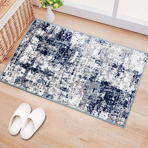 Rugshop Distressed Abstract Area Rug 5' x 7' Gray