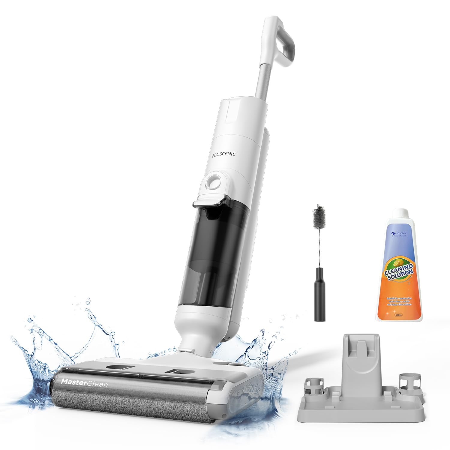 Proscenic F10 Pro Wet Dry Vacuum Cleaner Cordless and Vacuum Mop,3-in-1 Vacuum/Mop/Wash & One-Button Auto Self-Cleaning for Hard Floors,High-Capacity Dual Tanks,Edge Clean, Ease of Use