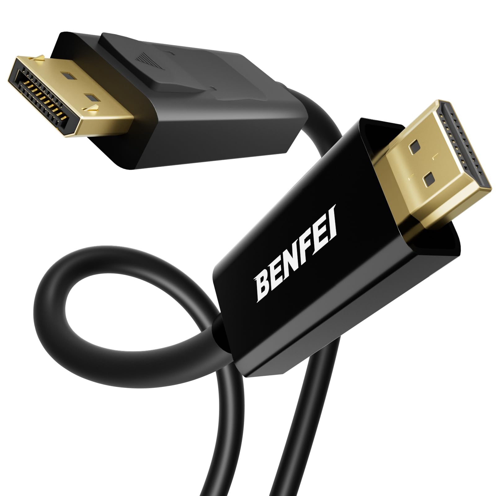 BENFEI 4K DisplayPort to HDMI Cable 1.8M, Uni-Directional DisplayPort to HDMI Cable Gold Plated Cord for Lenovo, HP, ASUS, Dell and Other Brands