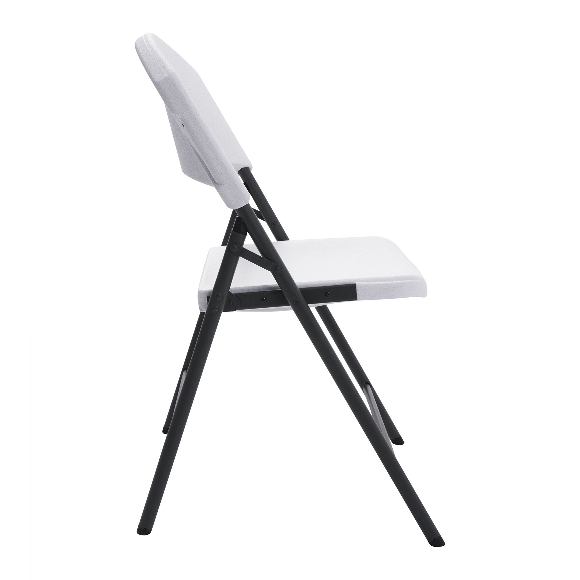 Lifetime 42810 Light Commercial Folding Chair (Pack of 4), White