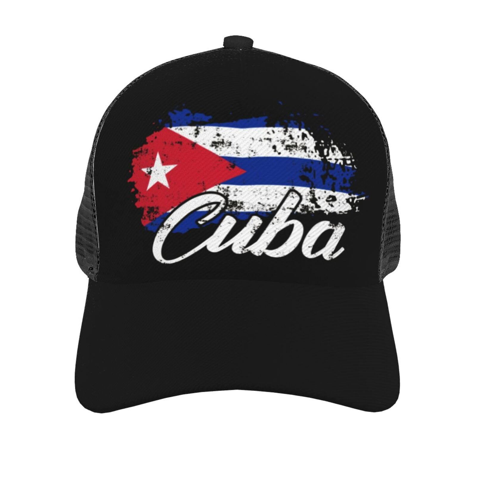 Cute Funny Cuba Flag Hat Men Women Adjustable Flag Baseball Hat Outdoor Cap for Women Men