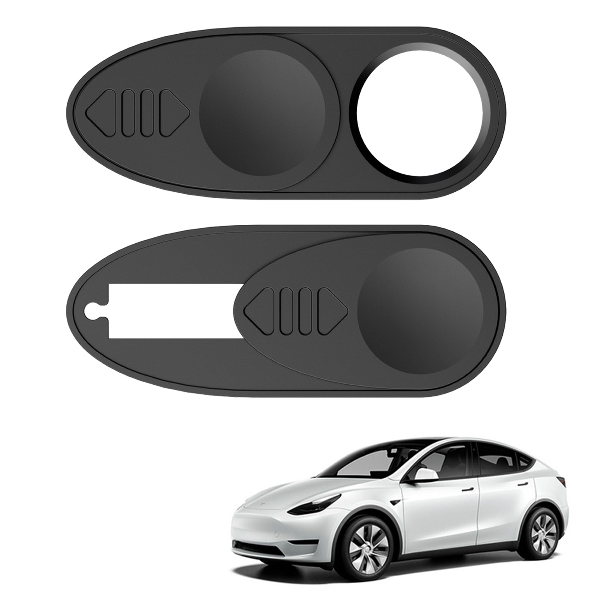 HSB Privacy Cover Compatible for Tesla Model 3/Y/X/S Front-Facing Webcam Cover Slider Stickers 2 Pack