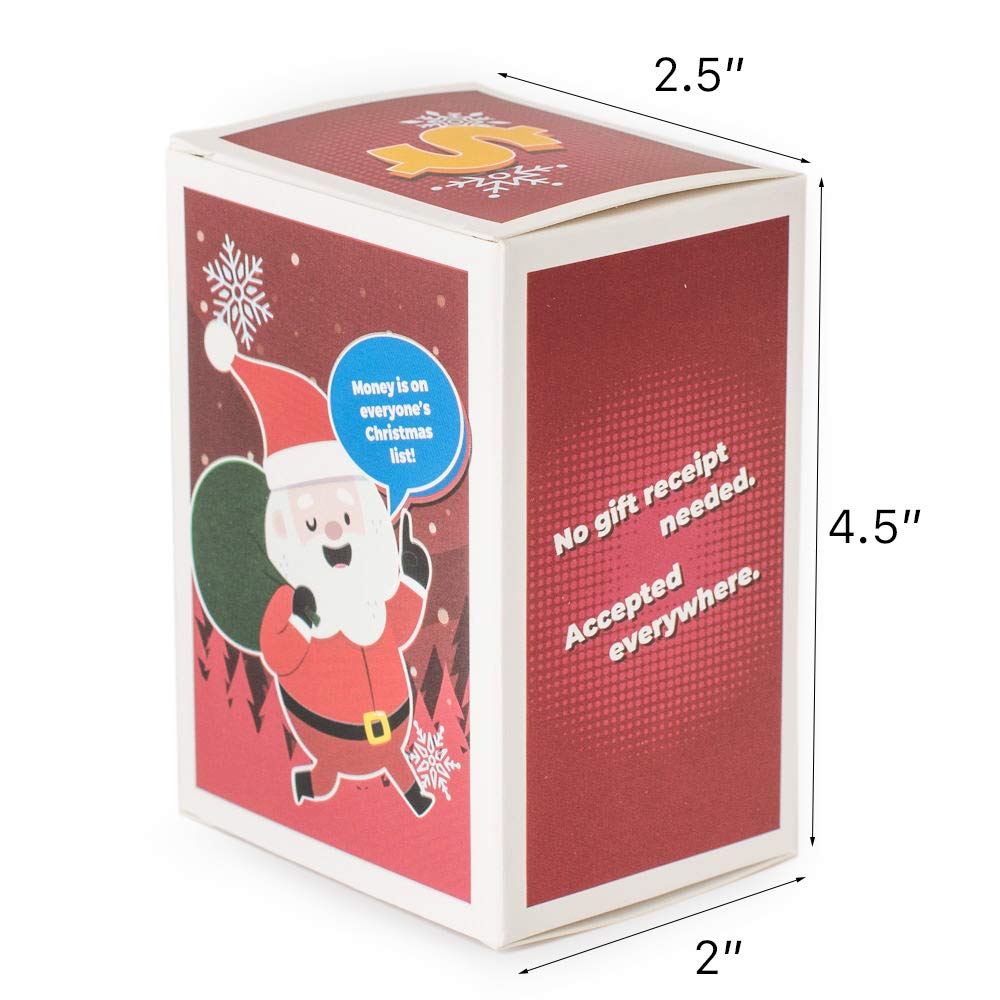 DUNEROLLER Christmas Cash Gift Boxes for Gifting Money