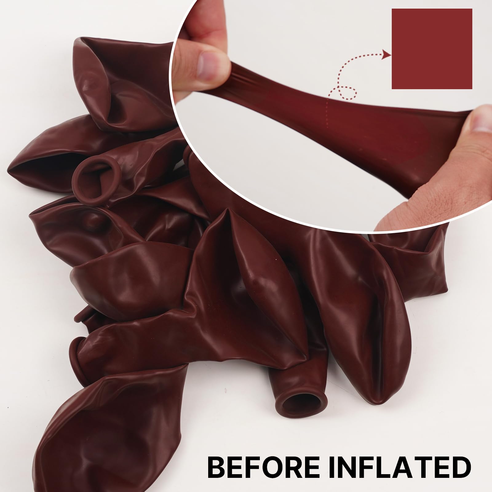 PartyWoo Maroon Balloons 140 pcs Different Sizes of 18 12 10 5 Inch Dark Red Burgundy Ruby Red Balloon Arch Kit Garland for Graduation Valentine's Day Wedding Anniversary Party Decorations Red-Y75