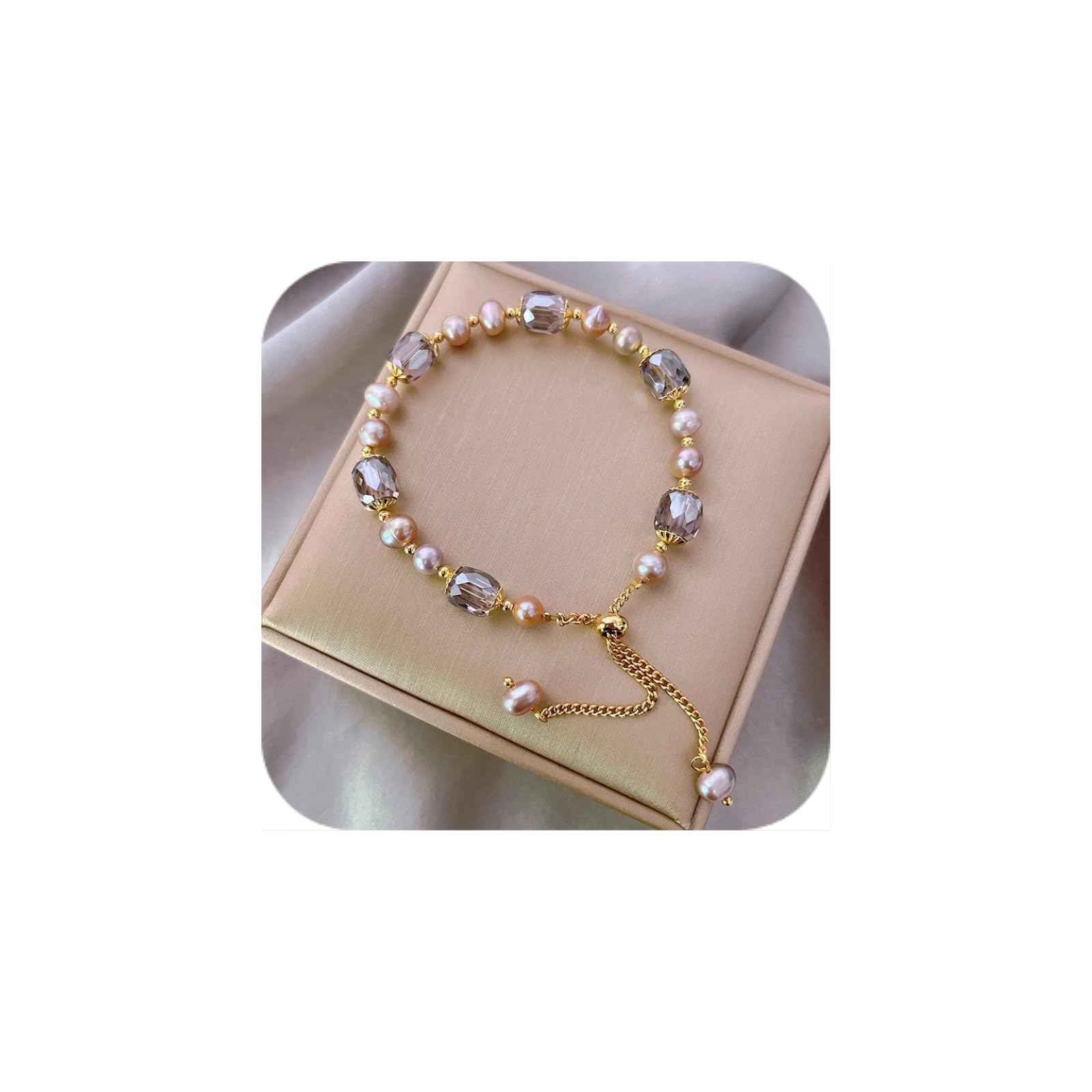 saved for later items,Pearl Bracelets for Women,Freshwater Pearls Crystal Bracelet Boho Bracelets Flash Of The Day Bead Bracelet Gifts Bracelet sales today clearance