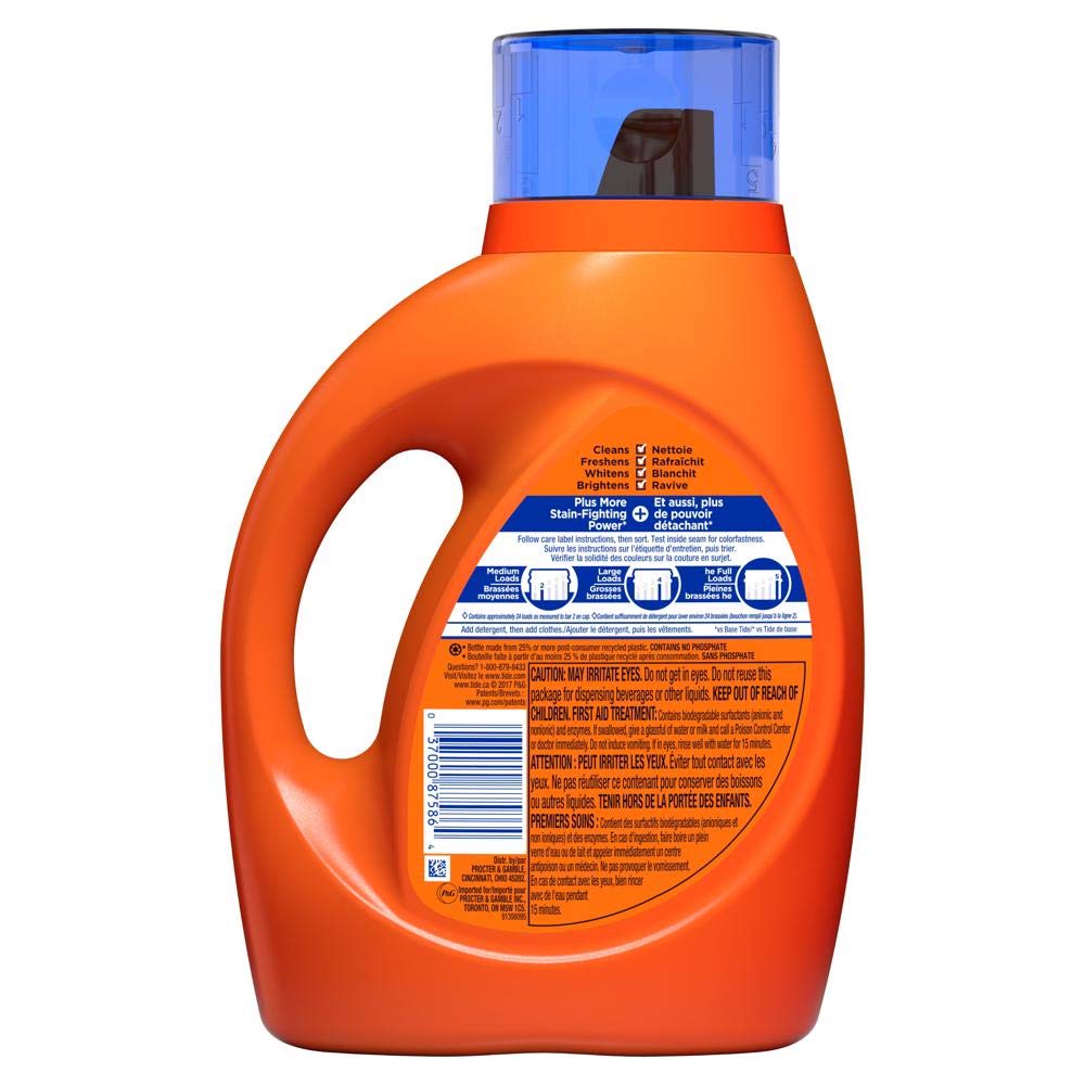 Tide Liquid Laundry Detergent, Ultra Stain Release, 46 Ounce