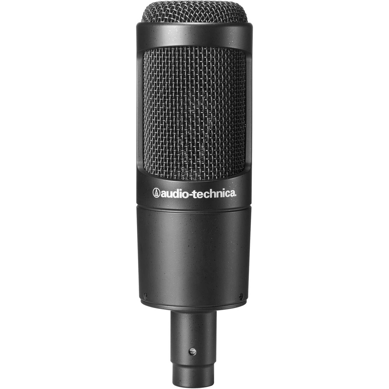 Audio-Technica AT2035 Cardioid Condenser Microphone Bundled with 20ft XLR Cable + Pop Filter + Microphone Arm (4 Items)