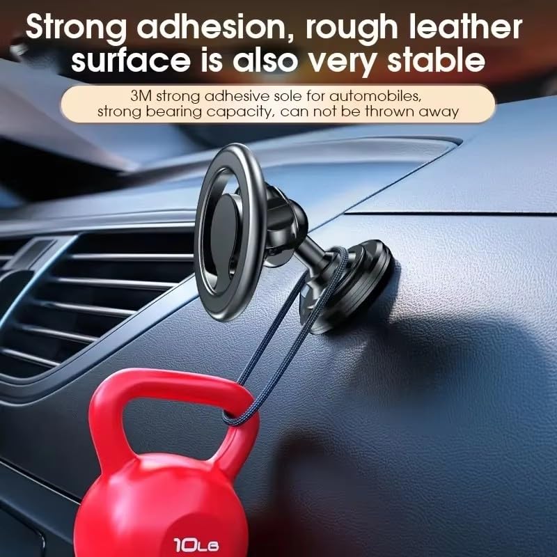 for Magsafe Car Mount【Strong Magnets】 Magnetic Phone Holder for Car Phone Holder Mount Truck Dash 360°Cellphone Holders for Your Car Accessories for Women Men iPhone 16 Pro 15 14 13Plus (2Blak, 7)