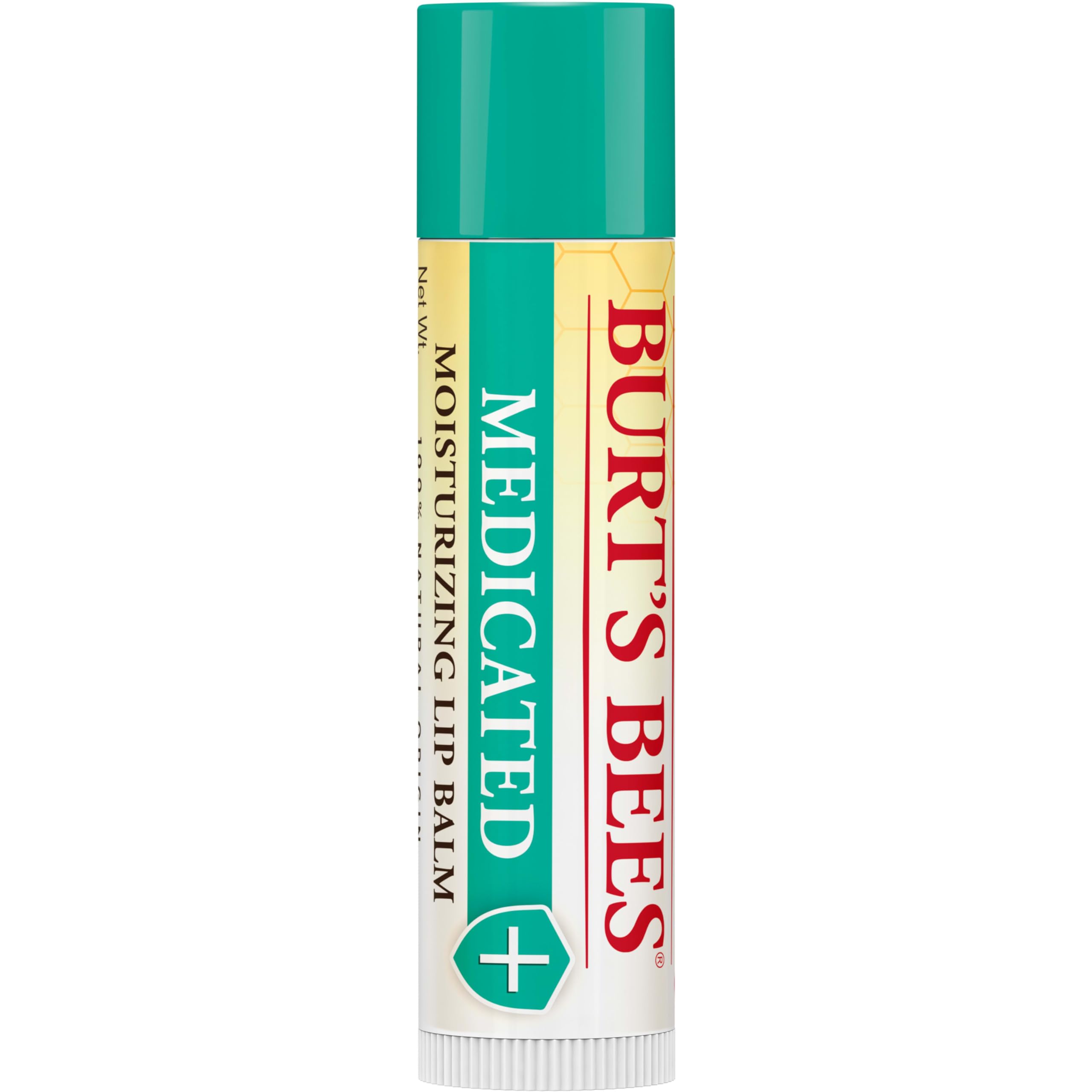 Burt's Bees Lip Balm Stocking Stuffers, Moisturizing Lip Care Christmas Gifts for Dry Chapped Lips, Medicated with Menthol & Eucalyptus, 100% Natural (2-Pack)