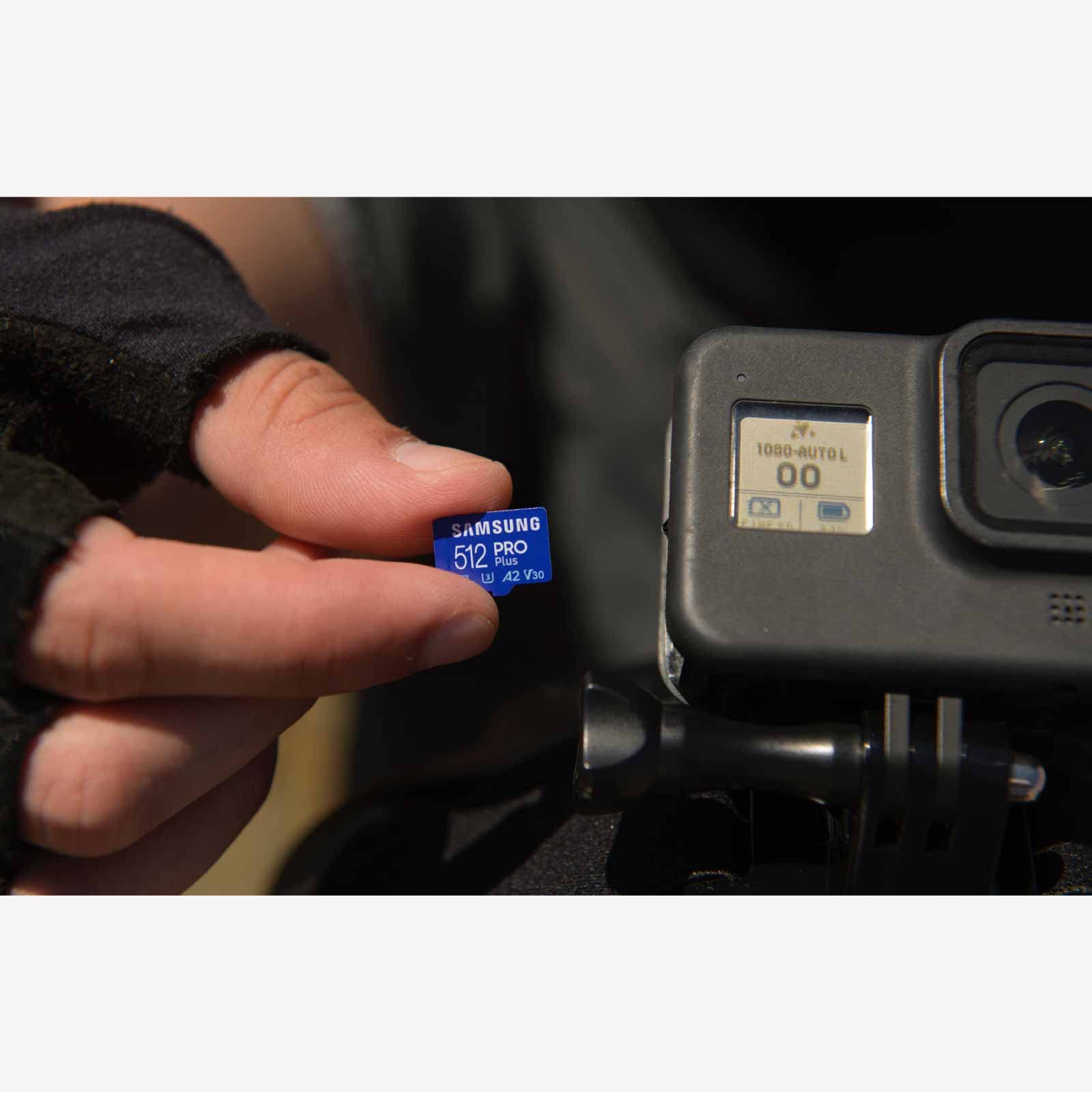 Samsung PRO Plus microSD Memory Card + Adapter, 256GB microSDXC, Up to 180 MB/s, Full HD & 4K UHD, UHS I, C10, U3, V30, A2, for Android Smartphones, Tablets, GoPRO, and DJI Drone (MB MD256SA/AM)