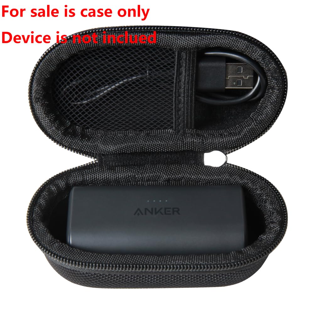 Hermitshell Hard Travel Case for Anker Nano Power Bank, Portable Charger 5000mAh (Black)