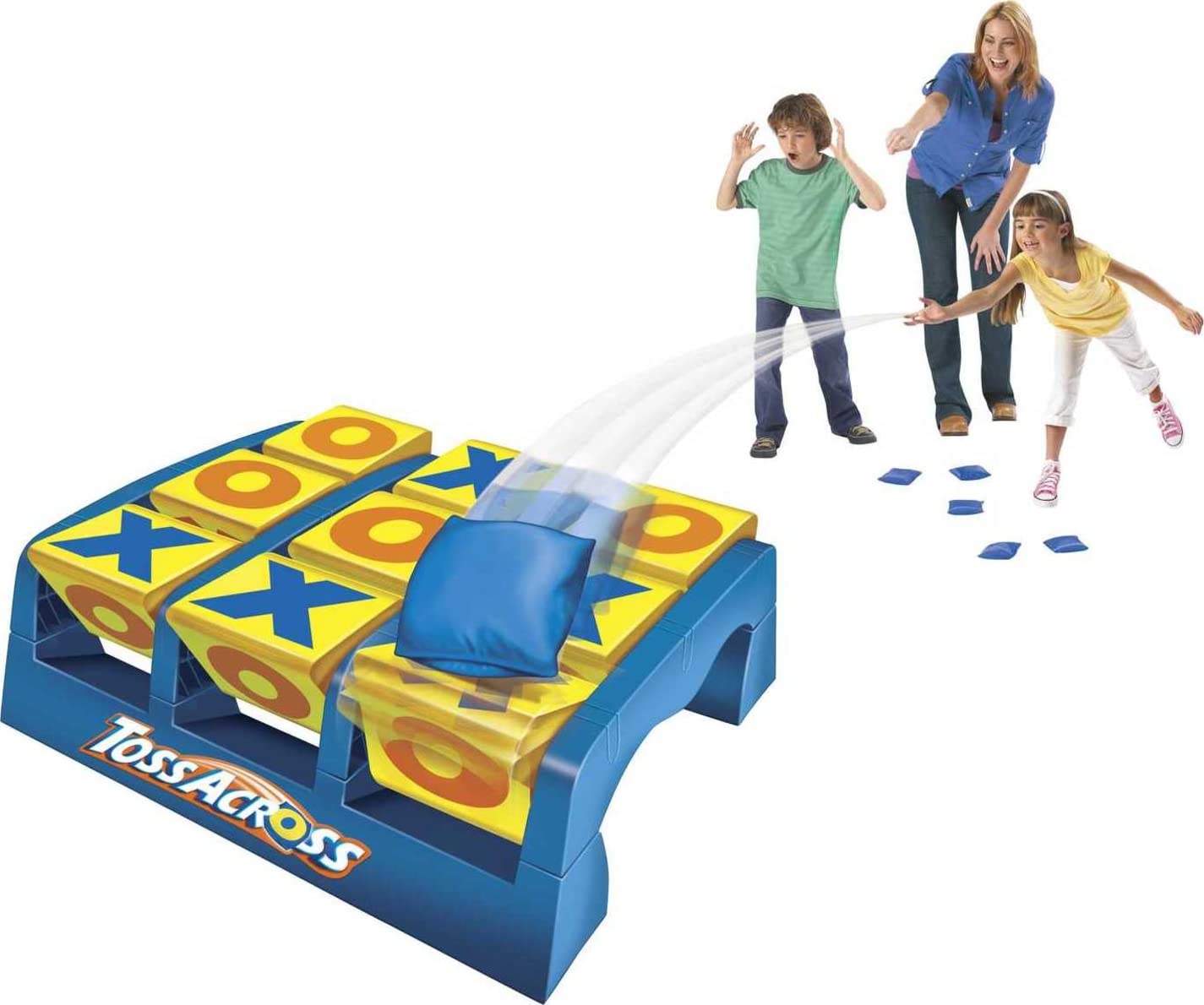 Mattel Games Toss Across Kids Outdoor Game, Bean Bag Toss for Camping & Family Nights, Get 3-in-a-Row for 2 to 4 Players