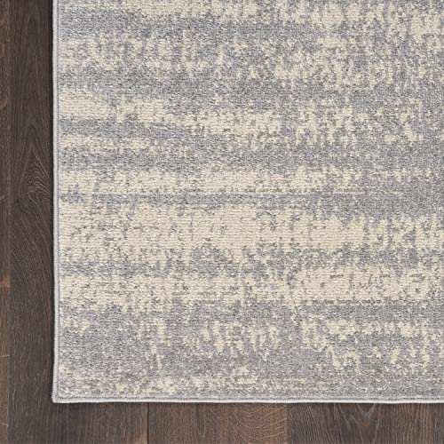 Nourison Home Essentials Indoor/Outdoor Solid Abstract Red 8' x Round Area Rug, Easy Cleaning, Non Shedding, Bed Room, Living Room, Dining Room, Backyard, Deck, Patio (8 Round)