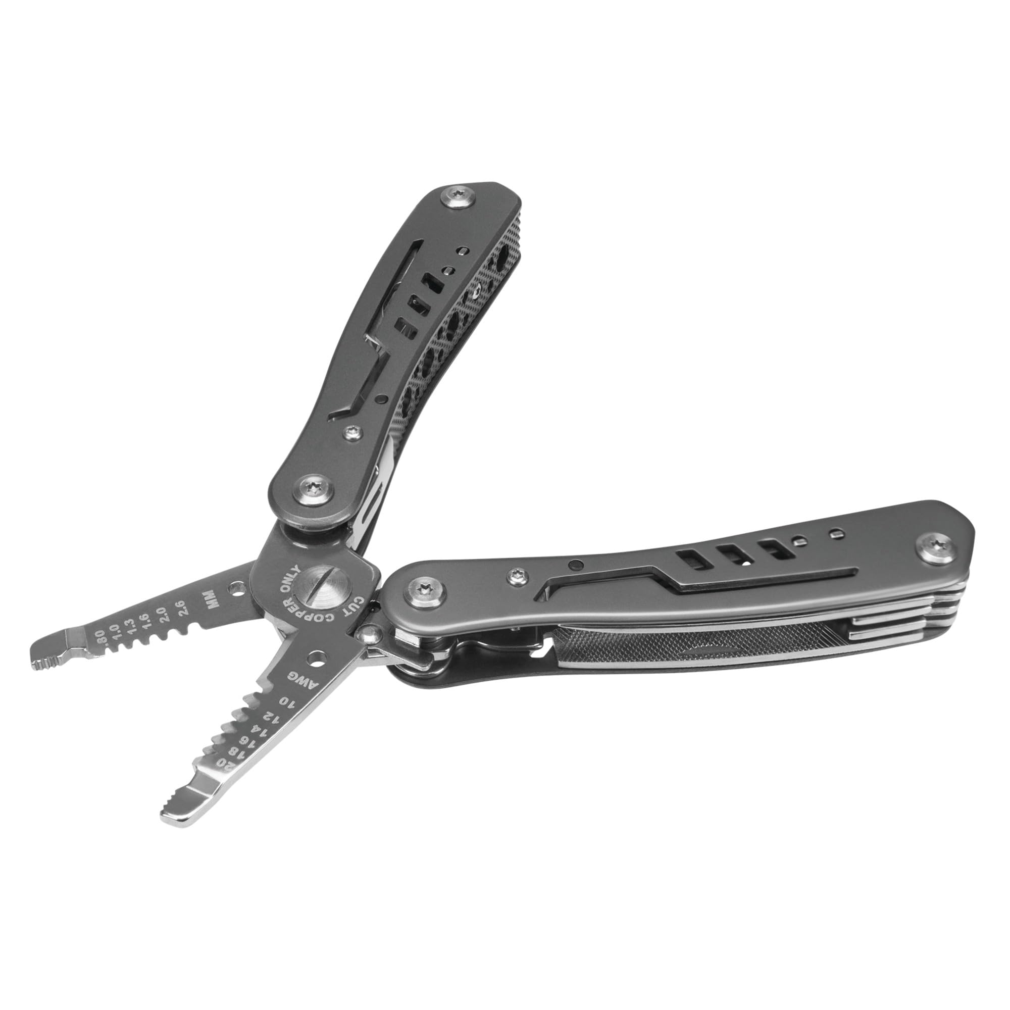 Performance Tool W86506 13-in-1 Electrician Multi-Tool (Wire Strippers, Long Nose Pilers, Wire Cutters and more) Strip & Cut 10 to 18 AWG Solid Wire